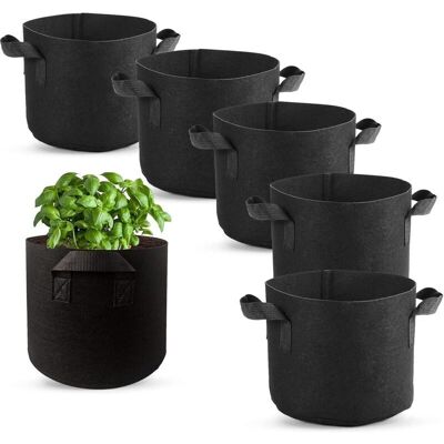 OEM Set Di 6 Sacchi Per Semina Da 2 Galloni – Tessuto Non Tessuto Con Manici – Traspiranti E Impermeabili – Per Patate, Pomodori, Fiori -crezuo OEM Set Di 6 Sacchi Per Semina Da 2 Galloni – Tessuto Non Tessuto Con Manici – Traspiranti E Impermeabili – Per Patate, Pomodori, Fiori -crezuo
