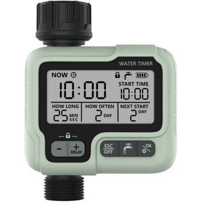 ABYSSE Timer Per Irrigazione, Impermeabile Ipx5, Irrigatore Automatico/manuale Con Ampio Schermo Lcd, Facile Installazione ABYSSE Timer Per Irrigazione, Impermeabile Ipx5, Irrigatore Automatico/manuale Con Ampio Schermo Lcd, Facile Installazione