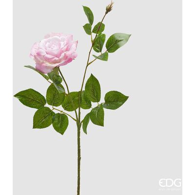EDG Enzo De Gasperi Rosa Gloria Ramo Con Foglie E Bocciolo H 60 Cm Pianta Artificiale Rosa EDG Enzo De Gasperi Rosa Gloria Ramo Con Foglie E Bocciolo H 60 Cm Pianta Artificiale Rosa