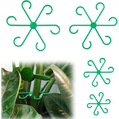 AULEDIO 8 Pali Di Supporto Per Piante – Dimensioni 13,5 / 11,7 / 7,7 / 5,8 cm – Per Monstera E Piante Rampicanti – Facile Montaggio – Verde AULEDIO 8 Pali Di Supporto Per Piante – Dimensioni 13,5 / 11,7 / 7,7 / 5,8 cm – Per Monstera E Piante Rampicanti – Facile Montaggio – Verde