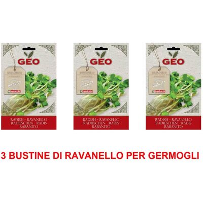 ALTRO 3 Confezioni Di Semi Bio Di Ravanello Per Germogli 30gr ALTRO 3 Confezioni Di Semi Bio Di Ravanello Per Germogli 30gr