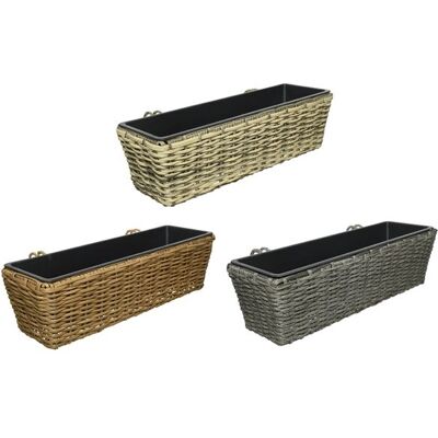Kaemingk Balconiera In Polirattan 60x19xh18cm In Diversi Co Kaemingk Balconiera In Polirattan 60x19xh18cm In Diversi Co