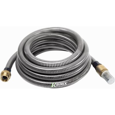 RIBIMEX Multicuves - Kit Di Aspirazione Con Raccordi In Ottone - 7 M Di Tubo - 25 Mm - - Prkal25 RIBIMEX Multicuves - Kit Di Aspirazione Con Raccordi In Ottone - 7 M Di Tubo - 25 Mm - - Prkal25