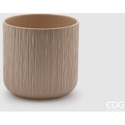 EDG Enzo De Gasperi Vaso Gen Sabbia Ceramica Rilievo 15 Cm EDG Enzo De Gasperi Vaso Gen Sabbia Ceramica Rilievo 15 Cm