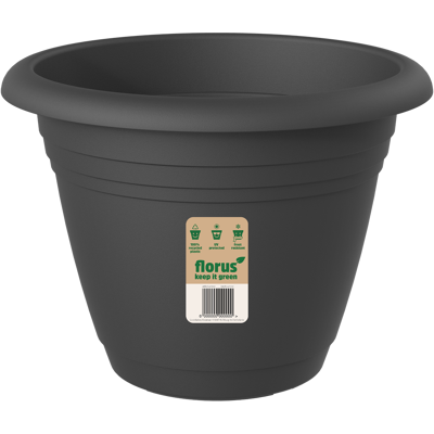 Elho Florus Mediterran Campana Flowerpot 30 Anthracite Vaso Rotondo Elho Florus Mediterran Campana Flowerpot 30 Anthracite Vaso Rotondo