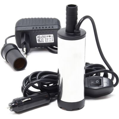 WILTEC - Pompa 12 V Per Acqua E Diesel 12-15 L/min 8700 Giri/min Per Trasferimento Liquidi WILTEC - Pompa 12 V Per Acqua E Diesel 12-15 L/min 8700 Giri/min Per Trasferimento Liquidi