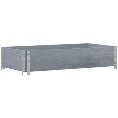 HELLOSHOP26 Fioriera A Letto Rialzato Piante Fiori Terrazza Giardino 100 X 50 Cm Legno Massello Di Pino Grigio 020037280 HELLOSHOP26 Fioriera A Letto Rialzato Piante Fiori Terrazza Giardino 100 X 50 Cm Legno Massello Di Pino Grigio 020037280