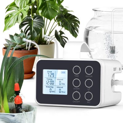 OEM Irrigatore Automatico Per Piante Da Interno Con Spruzzatore E Gocciolatore 2 In 1 Aggiornato, Dispositivi Per Irrigazione Per Piante Natalizie Con Timer Programmabile OEM Irrigatore Automatico Per Piante Da Interno Con Spruzzatore E Gocciolatore 2 In 1 Aggiornato, Dispositivi Per Irrigazione Per Piante Natalizie Con Timer Programmabile