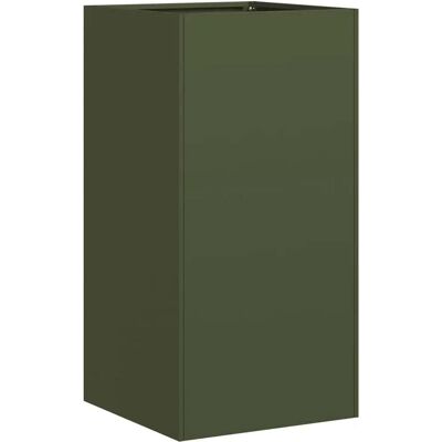 HELLOSHOP26 Fioriera Moderna A Fondo Aperto 40 X 40 X 80 Cm Per Balcone O Giardino Robusta Realizzata In Acciaio Laminato A Freddo Verde Oliva 020051495 HELLOSHOP26 Fioriera Moderna A Fondo Aperto 40 X 40 X 80 Cm Per Balcone O Giardino Robusta Realizzata In Acciaio Laminato A Freddo Verde Oliva 020051495