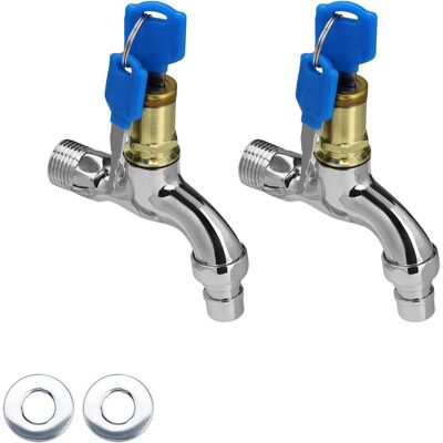 OEM Rubinetto Da Giardino, 2 Rubinetti Esterni Con Serratura, Rubinetto Esterno Bloccabile In Lega Di Zinco, Rubinetto Esterno Per Evitare Sprechi D'Acqua. OEM Rubinetto Da Giardino, 2 Rubinetti Esterni Con Serratura, Rubinetto Esterno Bloccabile In Lega Di Zinco, Rubinetto Esterno Per Evitare Sprechi D'Acqua.