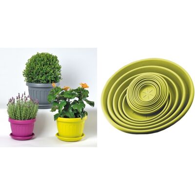 Bama Sottovaso Per Piante Rotondo Senape Ø 22 Cm Bama Sottovaso Per Piante Rotondo Senape Ø 22 Cm