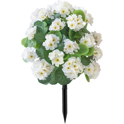 OEM Fiore Di Begonia Artificiale Con Paletto Da Terra, Bianco OEM Fiore Di Begonia Artificiale Con Paletto Da Terra, Bianco