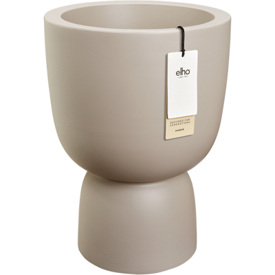 Elho Amber Coupe 35 Balanced Beige Fioriera Rotondo Elho Amber Coupe 35 Balanced Beige Fioriera Rotondo