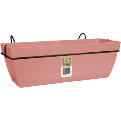 Elho Florus Paris Balcony Trough Set 50 Soft Pink Fioriera Rettangolare Elho Florus Paris Balcony Trough Set 50 Soft Pink Fioriera Rettangolare