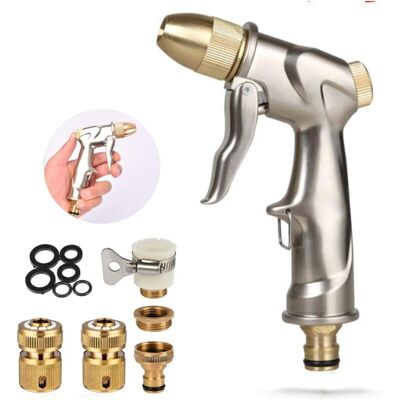 OEM (con 4 Connettori In Rame)pistola Per Irrigazione Con Ugello In Ottone, Getto Regolabile, Spruzzatore Manuale Per Lavare/innaffiare Prati E Giardini OEM (con 4 Connettori In Rame)pistola Per Irrigazione Con Ugello In Ottone, Getto Regolabile, Spruzzatore Manuale Per Lavare/innaffiare Prati E Giardini