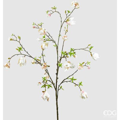 EDG Enzo De Gasperi Ramo Magnolia Jumbo Artificiale H 180 Cm White Pink EDG Enzo De Gasperi Ramo Magnolia Jumbo Artificiale H 180 Cm White Pink