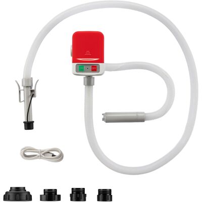 WILTEC Pompa Travaso Liquidi A Batteria Per Auto Con Presa Usb E Portata Ca. 12 L/min, Per Benzina, Gasolio, Olio E Acqua, Pompa Per Travaso Con Funzione Di Arresto Automatico, Adattatore E Led WILTEC Pompa Travaso Liquidi A Batteria Per Auto Con Presa Usb E Portata Ca. 12 L/min, Per Benzina, Gasolio, Olio E Acqua, Pompa Per Travaso Con Funzione Di Arresto Automatico, Adattatore E Led