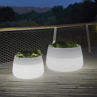 Vaso con Luce Camelia 80 - Design resistente alle intemperie Vaso con Luce Camelia 80 - Design resistente alle intemperie