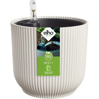 Elho All-in-1 Vibes Round 18 + Swi 17 White Vaso Rotondo Elho All-in-1 Vibes Round 18 + Swi 17 White Vaso Rotondo
