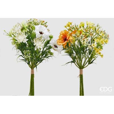 EDG Enzo De Gasperi Fioricampo Bell Bouquet H 28 Cm Bianco E Giallo 2 Pz EDG Enzo De Gasperi Fioricampo Bell Bouquet H 28 Cm Bianco E Giallo 2 Pz