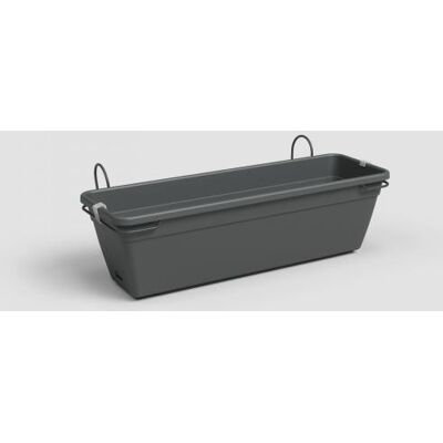OEM Artevasi Kit Fioriera Venezia Con Riserva D'Acqua - 10 L - 49 X 19,5 X 16,6 Cm - Grigio Antracite OEM Artevasi Kit Fioriera Venezia Con Riserva D'Acqua - 10 L - 49 X 19,5 X 16,6 Cm - Grigio Antracite