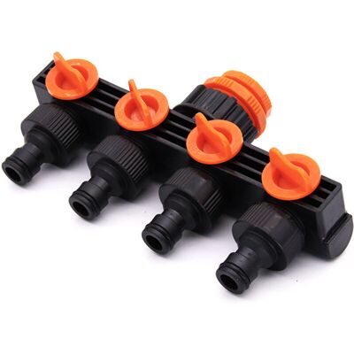 OEM Raccordo A Y A 4 Vie Per Rubinetto – Connettore A Y In Ottone Cromato, 2,5 Cm, Per Tubi Da Giardino – Confezione Da 1 OEM Raccordo A Y A 4 Vie Per Rubinetto – Connettore A Y In Ottone Cromato, 2,5 Cm, Per Tubi Da Giardino – Confezione Da 1