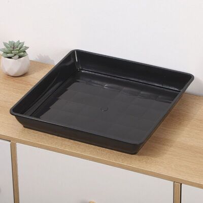 OEM Vassoio Per Piante In Plastica Nera, 15 X 15 Cm, Vassoio Raccogligocce Quadrato, Fioriera Adatta Per Uso Interno Ed Esterno, 2 Pezzi OEM Vassoio Per Piante In Plastica Nera, 15 X 15 Cm, Vassoio Raccogligocce Quadrato, Fioriera Adatta Per Uso Interno Ed Esterno, 2 Pezzi
