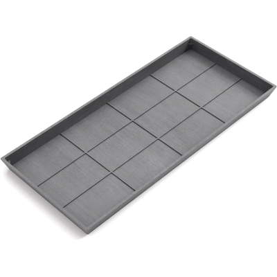 ALTRO Sottovaso Rettangolare L78 P35 H4 Cm Grigio Ecopots ALTRO Sottovaso Rettangolare L78 P35 H4 Cm Grigio Ecopots