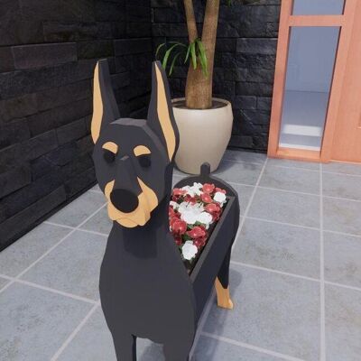 Zone Grazioso Vaso Per Fiori A Forma Di Cane, Vaso In Pvc A Forma Di Animale, Grande Fioriera Da Esterno, Vaso Decorativo Con Canali Di Drenaggio, Contenitori Per Giardinaggio (doberman) Zone Grazioso Vaso Per Fiori A Forma Di Cane, Vaso In Pvc A Forma Di Animale, Grande Fioriera Da Esterno, Vaso Decorativo Con Canali Di Drenaggio, Contenitori Per Giardinaggio (doberman)