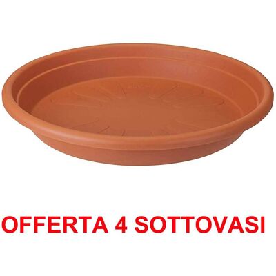 ALTRO Offerta 4 Sottovaso Universal Saucer Round 21cm Terra ALTRO Offerta 4 Sottovaso Universal Saucer Round 21cm Terra