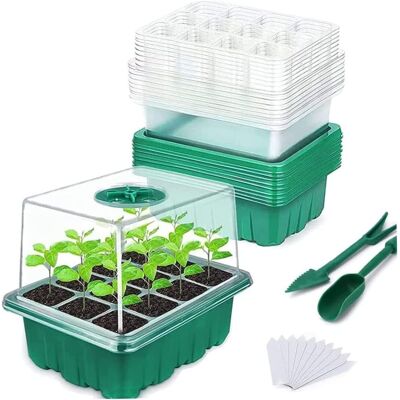 OEM Vendita Confezione Da 10 Vassoi Per Piantine, Kit Iniziale Per Piantine, Propagatore Di Piante Con Coperchi Rialzati, Vassoio Per La Germinazione Dei Semi Da 120 Cellule, Vassoio Per La Germinazione D OEM Vendita Confezione Da 10 Vassoi Per Piantine, Kit Iniziale Per Piantine, Propagatore Di Piante Con Coperchi Rialzati, Vassoio Per La Germinazione Dei Semi Da 120 Cellule, Vassoio Per La Germinazione D