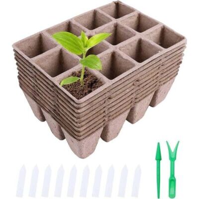 OEM Vassoio Per Semi Biodegradabile, 10 Vassoi Per Semi, Set Di Vassoi Per Semi, Contenitore Per Germinazione, Vasi Per Piantine In Fibra Biodegradabile Per La Germinazione Dei Semi E OEM Vassoio Per Semi Biodegradabile, 10 Vassoi Per Semi, Set Di Vassoi Per Semi, Contenitore Per Germinazione, Vasi Per Piantine In Fibra Biodegradabile Per La Germinazione Dei Semi E