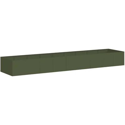 HELLOSHOP26 Elegante Fioriera A Fondo Aperto 360 X 80 X 40 Cm Spazio Ideale Per La Coltivazione Moderna Realizzata In Acciaio Verde Oliva 020051552 HELLOSHOP26 Elegante Fioriera A Fondo Aperto 360 X 80 X 40 Cm Spazio Ideale Per La Coltivazione Moderna Realizzata In Acciaio Verde Oliva 020051552