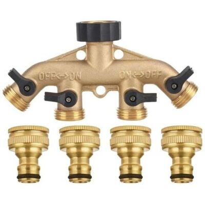 OEM Questo Raccordo A Quattro Vie Flessibile Per Tubi Flessibili, Realizzato In Ottone Massiccio, È Dotato Di Una Valvola Di Intercettazione, Un Rubinetto E Un'uscita Da 1,9 Cm. Può Ospitare Fino A Quattr OEM Questo Raccordo A Quattro Vie Flessibile Per Tubi Flessibili, Realizzato In Ottone Massiccio, È Dotato Di Una Valvola Di Intercettazione, Un Rubinetto E Un'uscita Da 1,9 Cm. Può Ospitare Fino A Quattr