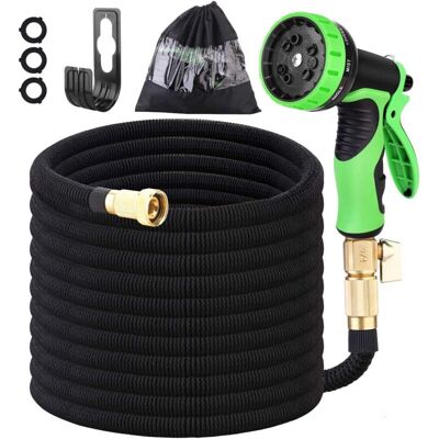 OEM Tubo Da Giardino Con Pistola A Spruzzo A 10 Modalità E Raccordi In Ottone Massiccio, Tubo Da Giardino Estensibile, Verde - 7,6 M (25 Piedi) OEM Tubo Da Giardino Con Pistola A Spruzzo A 10 Modalità E Raccordi In Ottone Massiccio, Tubo Da Giardino Estensibile, Verde - 7,6 M (25 Piedi)