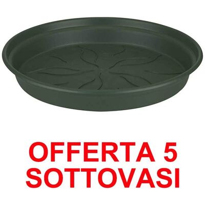 ALTRO Elho - Offerta 5 Sottovaso Green Basics Saucer 14cm Verde ALTRO Elho - Offerta 5 Sottovaso Green Basics Saucer 14cm Verde