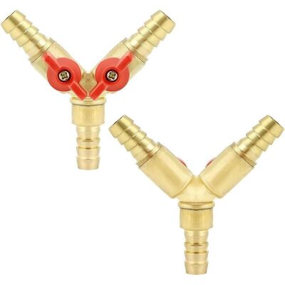 OEM Splitter Connettore Tubo A 3 Vie, Ottone E Lega Di Zinco, Valvola A Sfera Da 10 Mm Per Acqua, Petrolio E Gas Per Irrigazione Del Giardino (2 Pezzi) OEM Splitter Connettore Tubo A 3 Vie, Ottone E Lega Di Zinco, Valvola A Sfera Da 10 Mm Per Acqua, Petrolio E Gas Per Irrigazione Del Giardino (2 Pezzi)