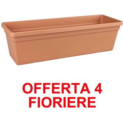 ALTRO Offerta 4 Fioriera Green Basics Trough 60cm Mild Terra ALTRO Offerta 4 Fioriera Green Basics Trough 60cm Mild Terra
