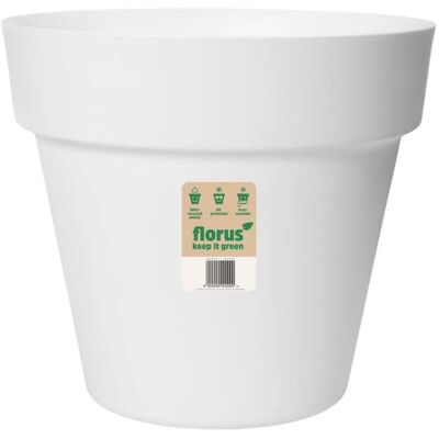 Elho Vaso Florus Paris Flowerpot Rotondo 25 Cm Bianco Per Interno Ed Esterno Elho Vaso Florus Paris Flowerpot Rotondo 25 Cm Bianco Per Interno Ed Esterno
