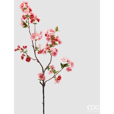EDG Enzo De Gasperi Ciliegio Ramo Con Foglie H 90 Cm Pianta Artificiale Rosa Scuro EDG Enzo De Gasperi Ciliegio Ramo Con Foglie H 90 Cm Pianta Artificiale Rosa Scuro