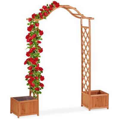Relaxdays - Arco Jardín con 2 Maceteros - Garden Arch Relaxdays - Arco Jardín con 2 Maceteros - Garden Arch