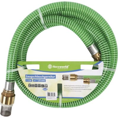 Floraworld Kit Tubo da Giardino - 4m, Ottone, Verde Floraworld Kit Tubo da Giardino - 4m, Ottone, Verde