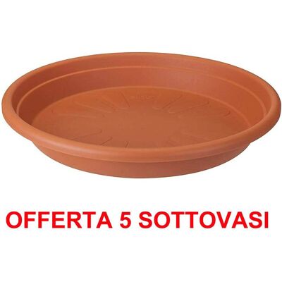 ALTRO Offerta 5 Sottovaso Universal Saucer Round 13cm Terra ALTRO Offerta 5 Sottovaso Universal Saucer Round 13cm Terra
