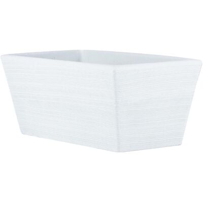 ELBI - Vaso Fioriera In Resina Girasole 60 Cm. Bianco ELBI - Vaso Fioriera In Resina Girasole 60 Cm. Bianco