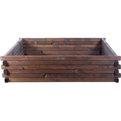 OEM Letto Rialzato In Legno 100x100x24cm Greenspot - Letto Rialzato Per Erbe Aromatiche, Fiori, Ortaggi - Fioriera In Legno Impregnato - Legno Palissandro Scuro OEM Letto Rialzato In Legno 100x100x24cm Greenspot - Letto Rialzato Per Erbe Aromatiche, Fiori, Ortaggi - Fioriera In Legno Impregnato - Legno Palissandro Scuro