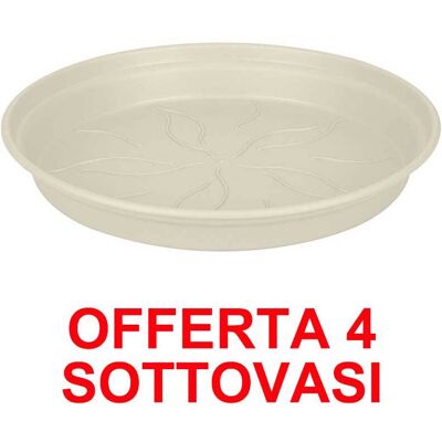ALTRO Elho - Offerta 4 Sottovaso Green Basics Saucer 22cm Bianco ALTRO Elho - Offerta 4 Sottovaso Green Basics Saucer 22cm Bianco