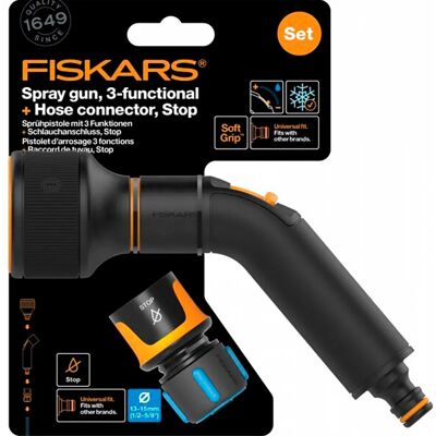 Fiskars Pistola Irrigazione Comfort 5 Functions 5 Getti Impugnatura Softgrip Fiskars Pistola Irrigazione Comfort 5 Functions 5 Getti Impugnatura Softgrip