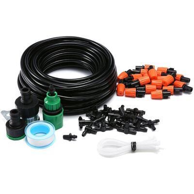 OEM Sistema Di Irrigazione Per Micro Giardino Da 50 Piedi, Sistema Di Irrigazione Con Raffreddamento A Nebbia, Kit Di Irrigazione Automatica A Risparmio Idrico, Per Irrigatore Per Prato Serra Da Patio OEM Sistema Di Irrigazione Per Micro Giardino Da 50 Piedi, Sistema Di Irrigazione Con Raffreddamento A Nebbia, Kit Di Irrigazione Automatica A Risparmio Idrico, Per Irrigatore Per Prato Serra Da Patio