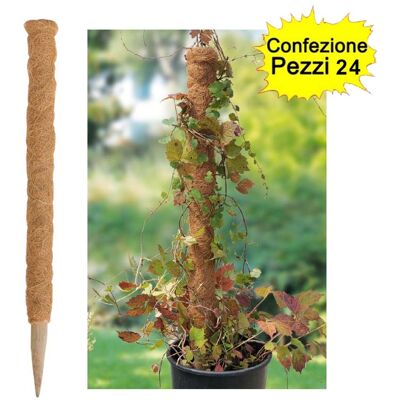 VERDEMAX Tutori In Legno Fibra Di Cocco Per Rampicanti Confezione Da 24 Pezzi 35-45 Mm X Altezza 120 Cm VERDEMAX Tutori In Legno Fibra Di Cocco Per Rampicanti Confezione Da 24 Pezzi 35-45 Mm X Altezza 120 Cm