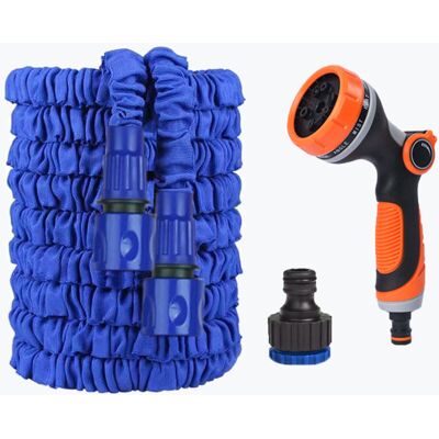 OEM Tubo Da Giardino Estensibile Da 7,5 M - Kit Premium Con Pistola A Spruzzo Girevole Arancione E Nera, Doppio Strato Resistente OEM Tubo Da Giardino Estensibile Da 7,5 M - Kit Premium Con Pistola A Spruzzo Girevole Arancione E Nera, Doppio Strato Resistente